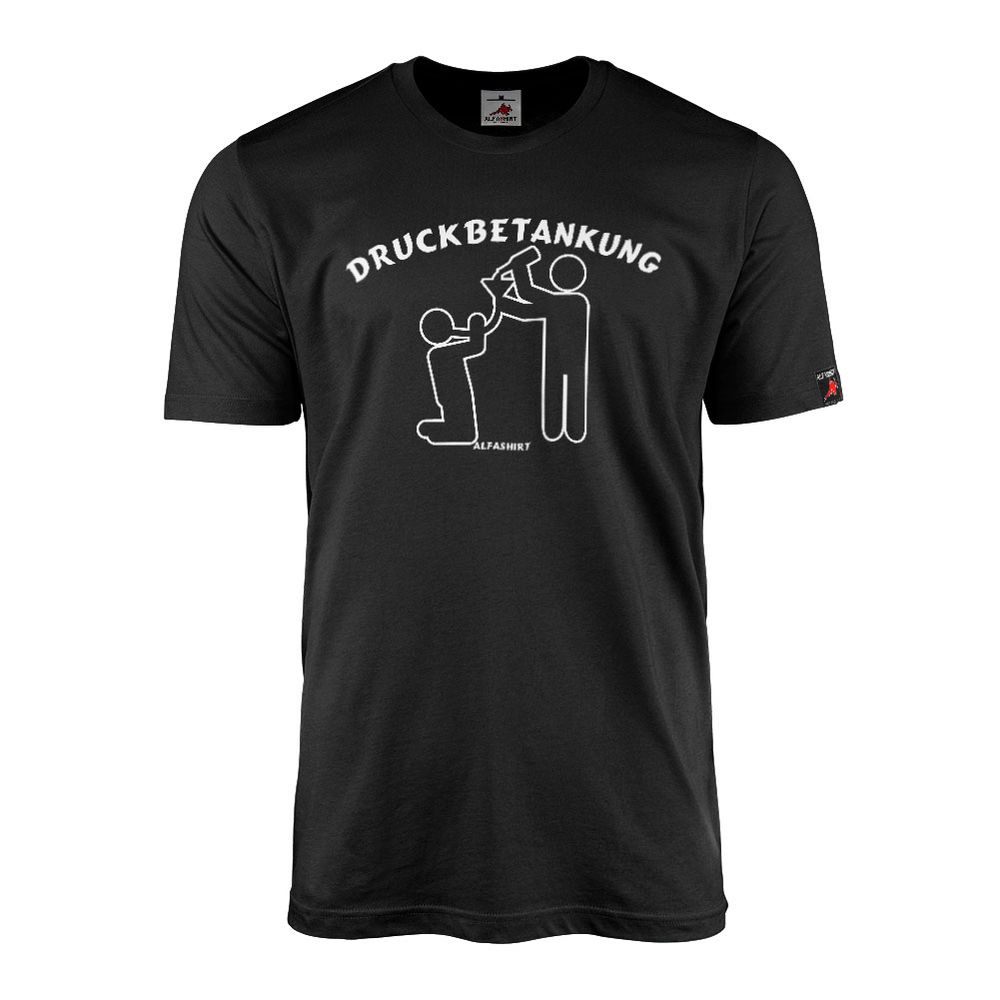 T-shirt print refueling fun humor beer drinking refueling crash