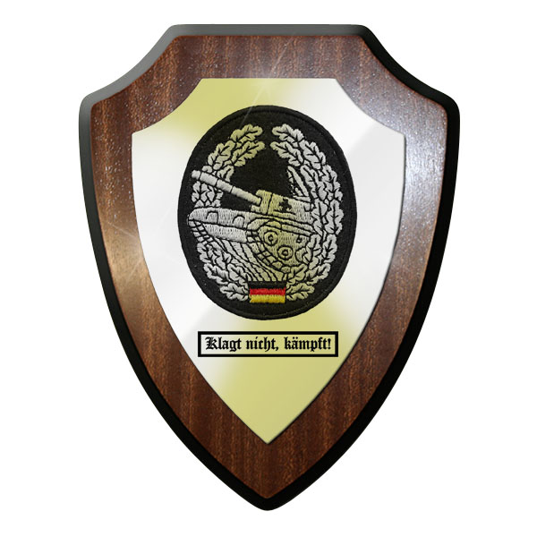 Wappenschild - Barettabzeichen Panzertruppe klagt nicht, kämpft! #11688