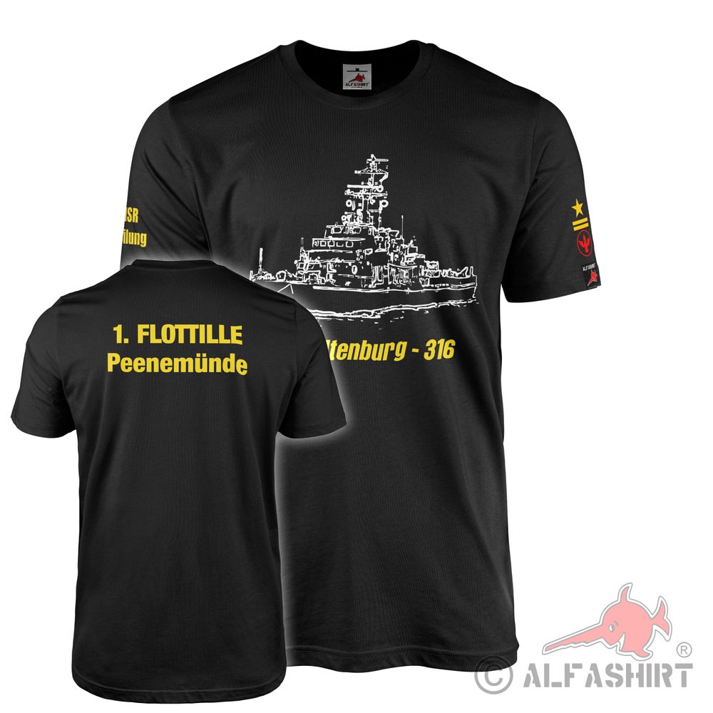 MSR Altenburg 316 Artillerie MAW Stabsmatrose 1 Flottille T Shirt #44786
