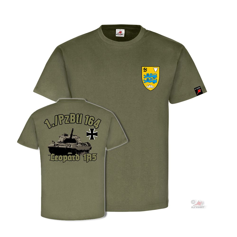 1 PzBtl 164 Leopard 1A5 Bundeswehr Flensburg Weiche Elmenhorst  T-Shirt #32088