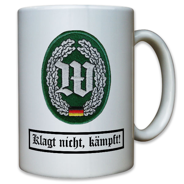 Barettabzeichen Wachbataillon Stoffabzeichen Aufnäher Wachsoldat - Tasse #10965