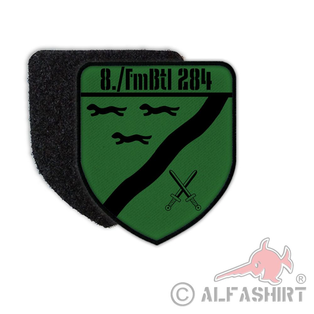 Patch 8 FmBtl 284 Fernmeldebataillon Wesel Schill barracks NATO coat of arms # 35739