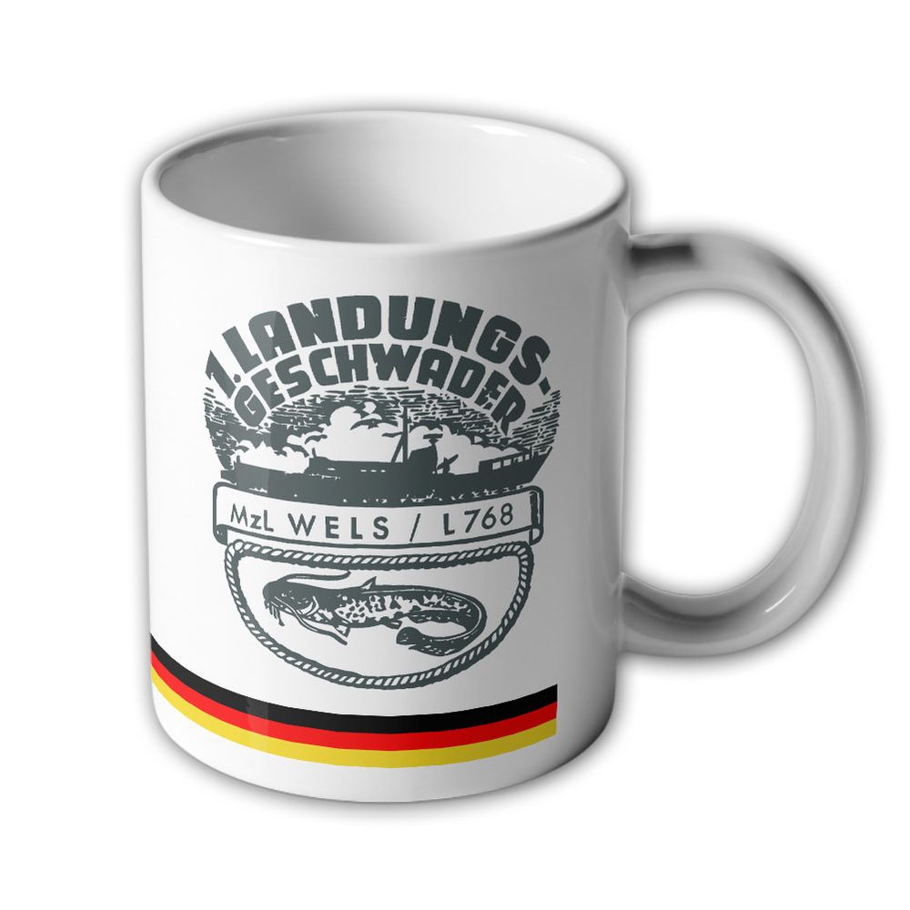 Tasse MLZ Wels Landungsfahrzeug  Mehrzwecklandungsboot 520 Barbe Wappen #43978