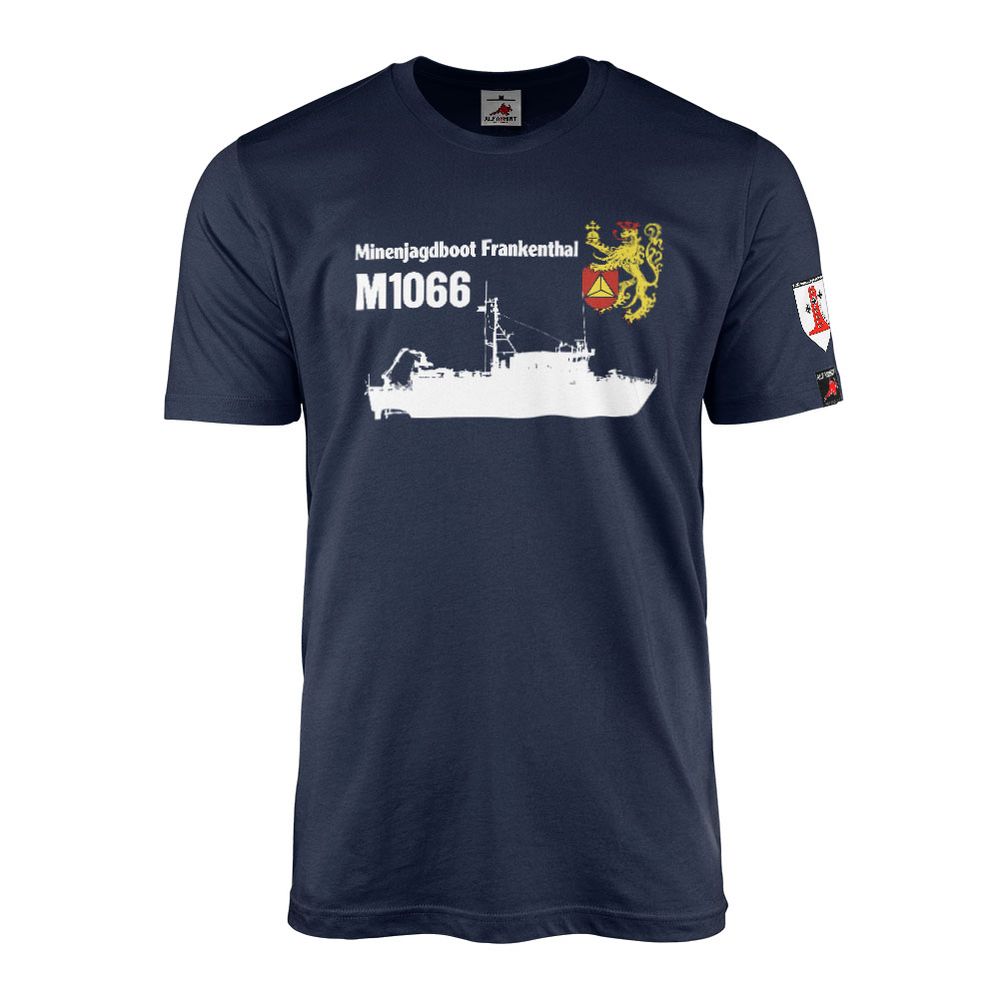 Minenjagdboot Frankenthal M1066 MiJ-Boot Marine Seeminen Jäger - T Shirt #17497