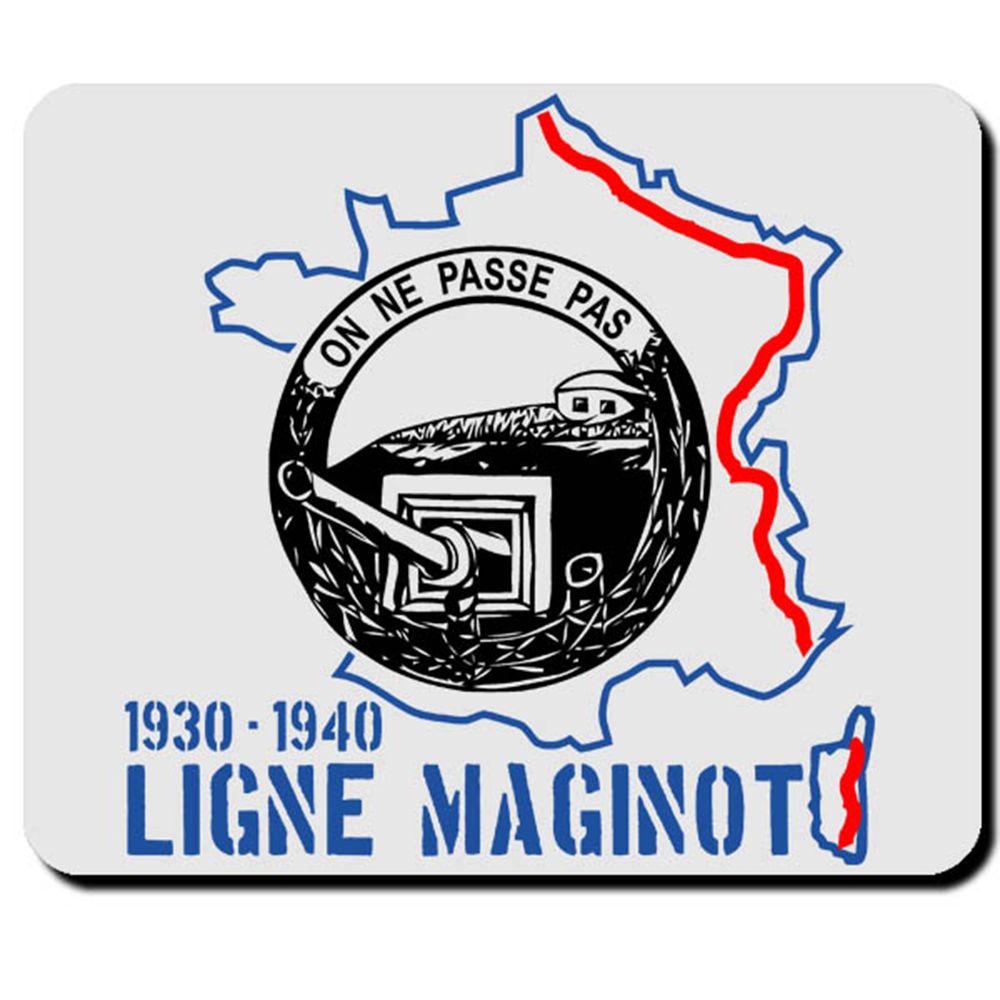 Maginot Line Abzeichen On Ne Passe Pas Wk Ligne 1930 1940 - Mauspad PC #16592