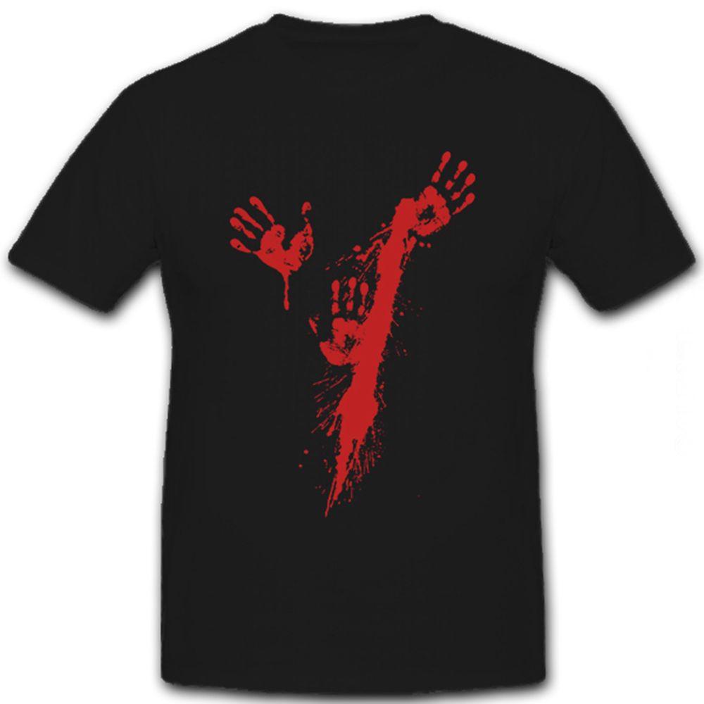 Blutspritzer Hände - T Shirt #6076