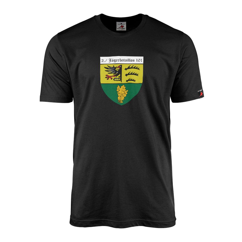 T-Shirt 2nd Company Jägerbataillon JgBtl 101 JgRgt 10 Pfullendorf Coat of Arms #46839