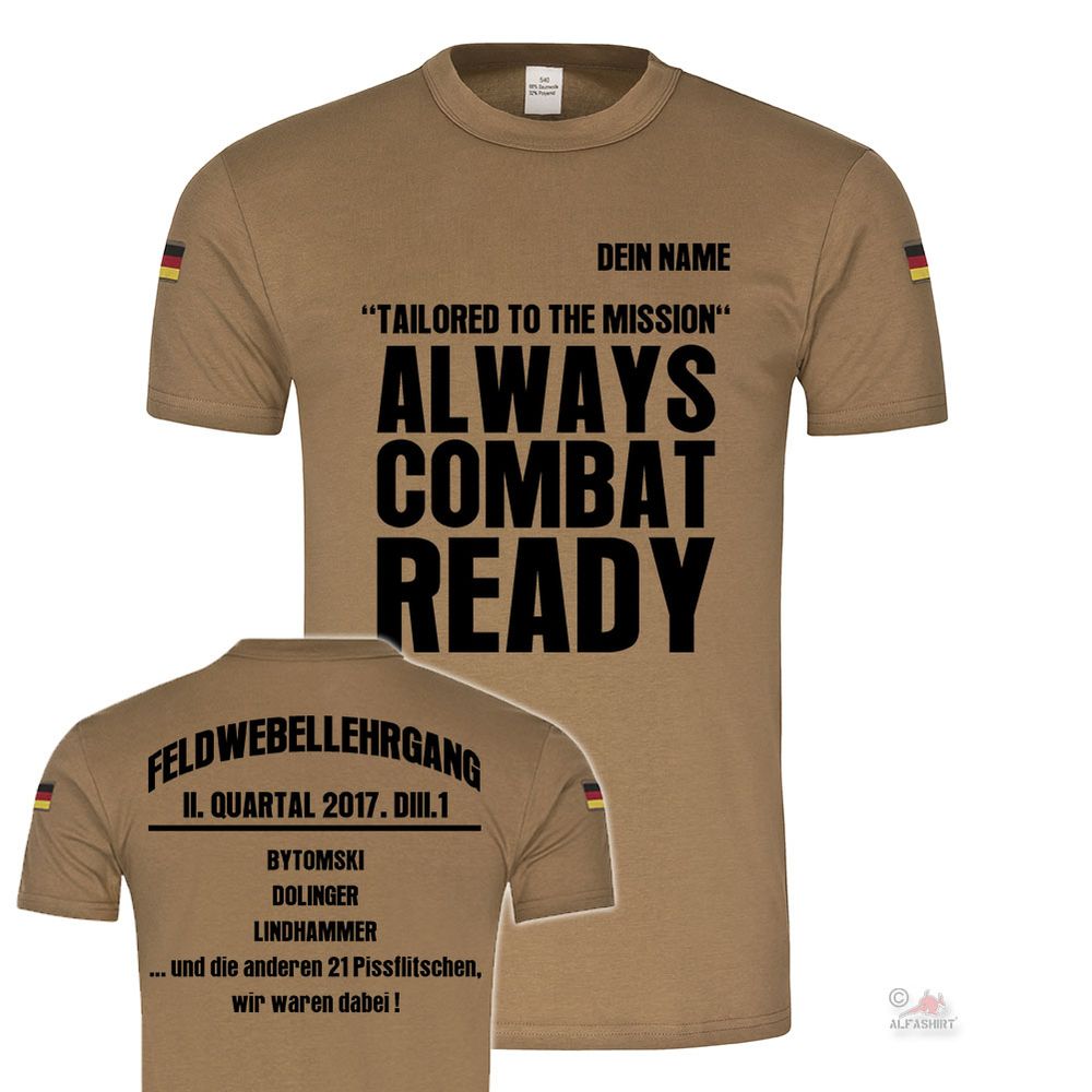 BW Tropen Feldwebellehrgang II Quartal 2017 DIII1 Tailored BW Tropenshirt #22030