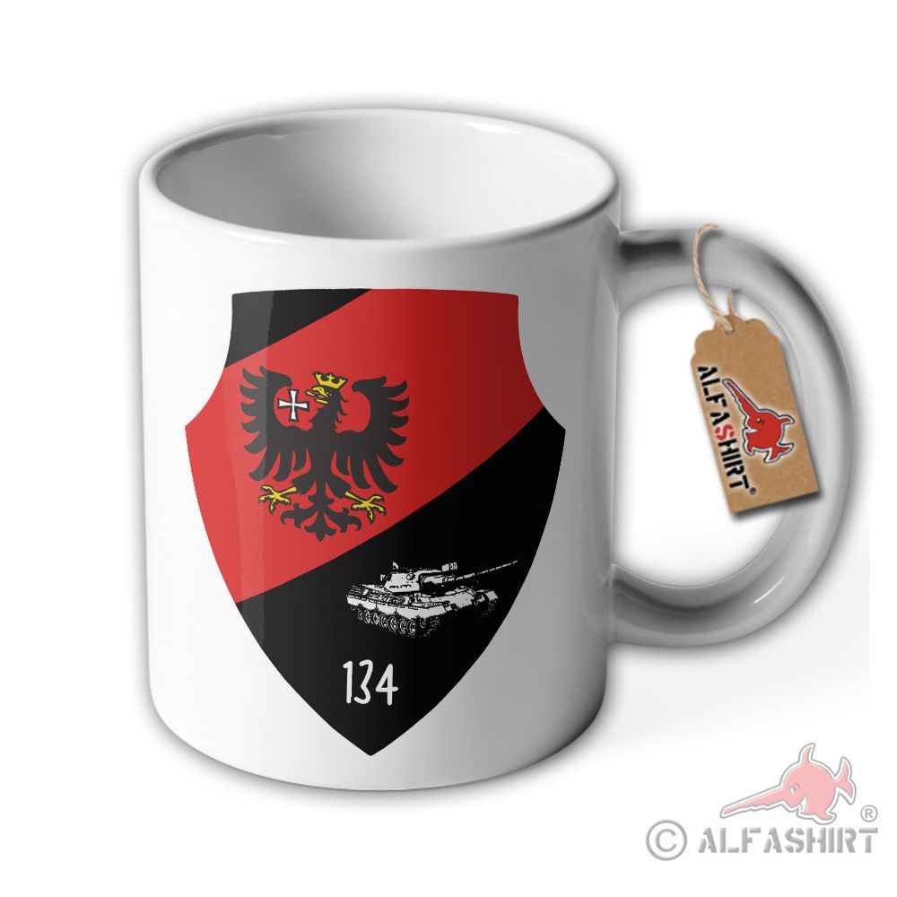 Tasse PzBtl 134 Bundeswehr Tee Kaffee Panzer Grenadier Bataillon Wetzlar #36661
