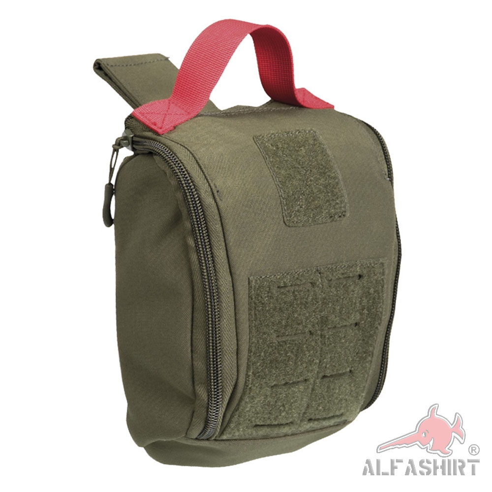 IFAK Bag First Aid POUCH Tactical LASER CUT OLIVE Molle Velcro Emergency#43652