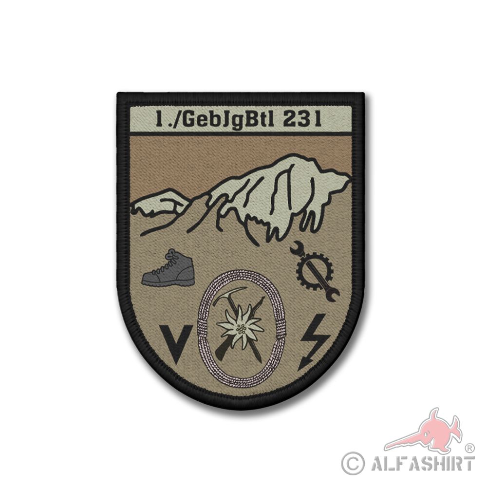 Patch 1 GebJgBtl 231 Gebirgsjäger Reichenhall Bundeswehr #39889