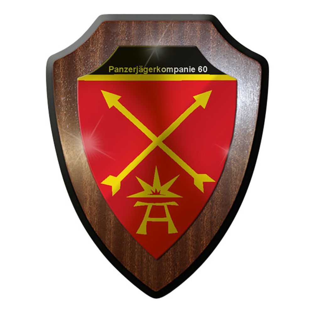 Wappenschild / Wandschild / Wappen - Panzerjägerkompanie 60 PzJgKp Bw Heer #8349