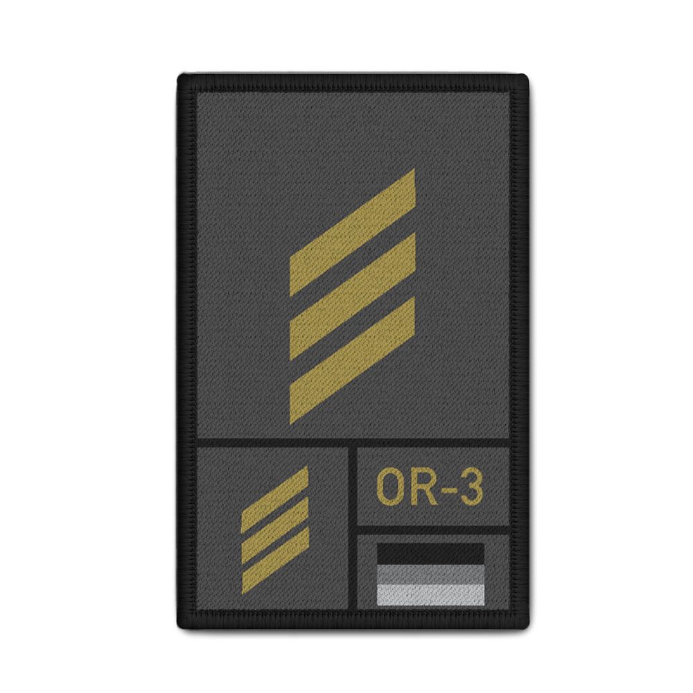 Rank Patch Bundeswehr Heer Luftwaffe Marine Grau #BW-Patch