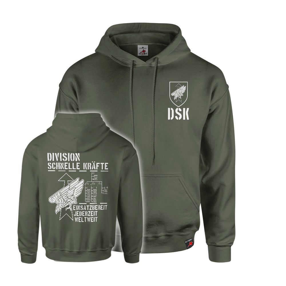 Hoodie DSK Division Schnelle Kräfte Bundeswehr Einheit Luftlande #17938