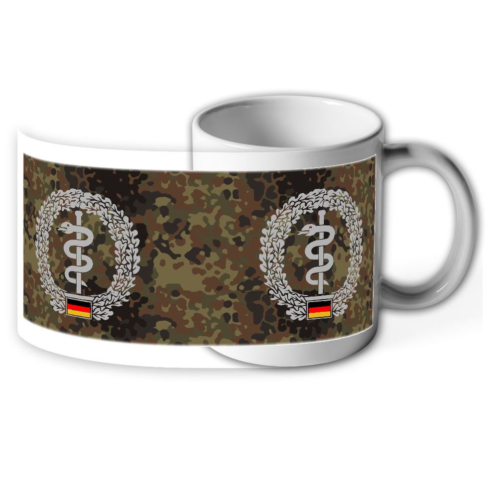 Barettabzeichen Sani Sanitäter Rettung Rettungskraft Bundeswehr - Tasse #1969
