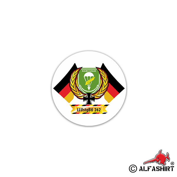 Sticker LLUstgBtl 262 Airborne Support Battalion 7x7cm # A2358