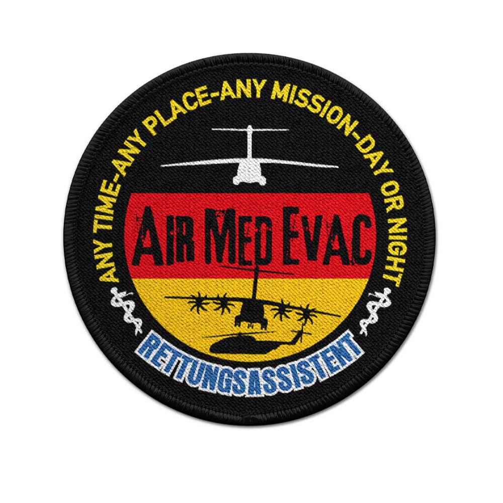 Patch Air Med Evac Rettungsassistent SanDst Bundeswehr Assistent Sanitäter#23814