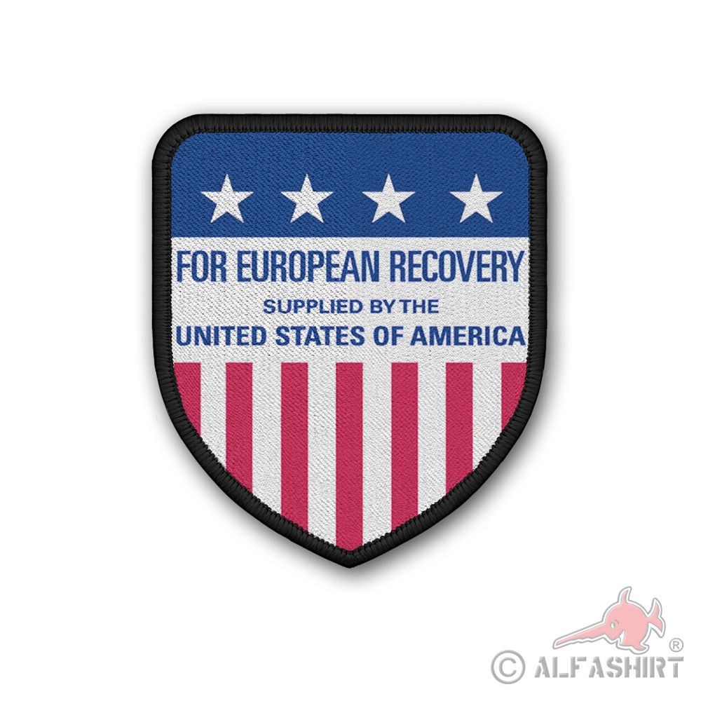 Patch Marshallplan European Recovery Program ERP US Wappen Aufnäher#37182