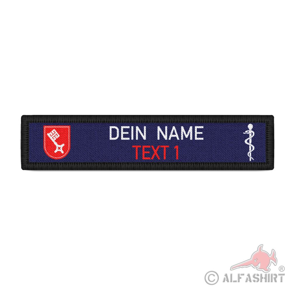 Namenspatch Namensschild personalisierbar Hansestadt Bremen Wappen #42831