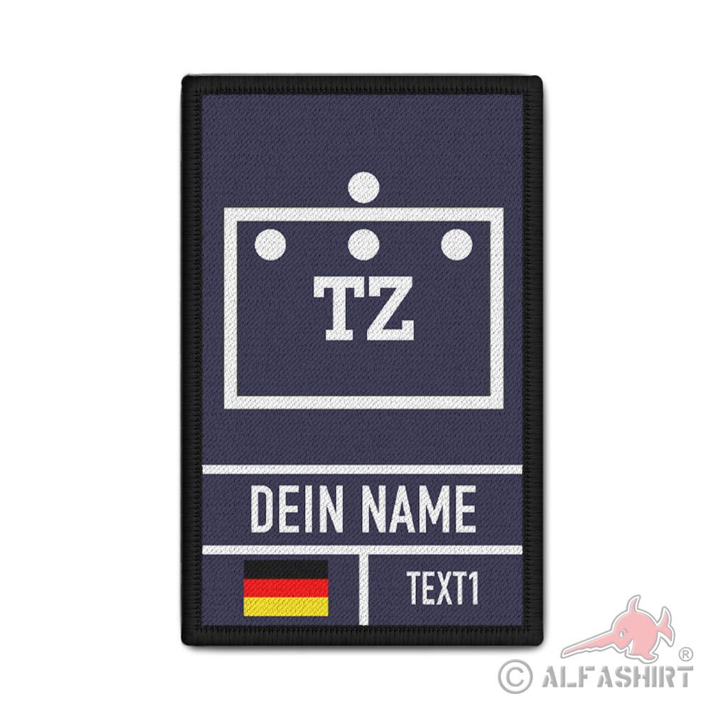 Hilfswerk Technischer Zug TZ Einsatz Zugtrupp Führung Rank Patch 9,8x6cm #44833