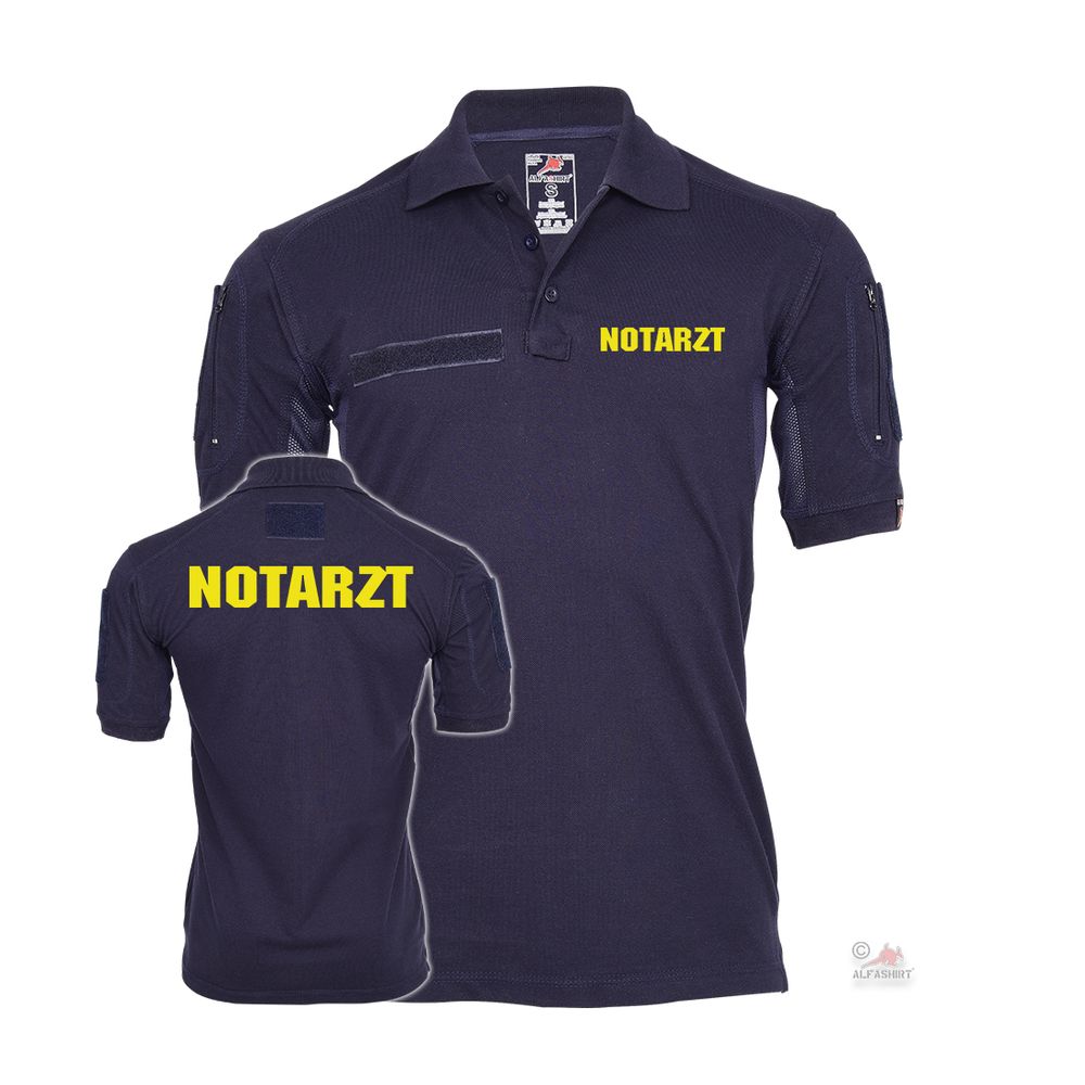 Tactical Poloshirt Notarzt Arzt Doktor Feuerwehr Einsatz Feuer Leben #29018