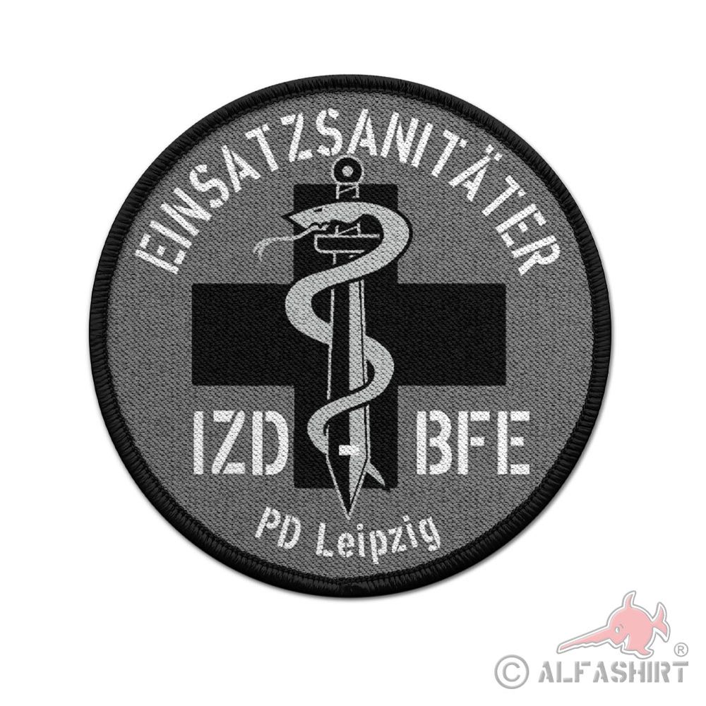 Patch IZD-BFE emergency medical technician badge Police Saxony doctor # 38646