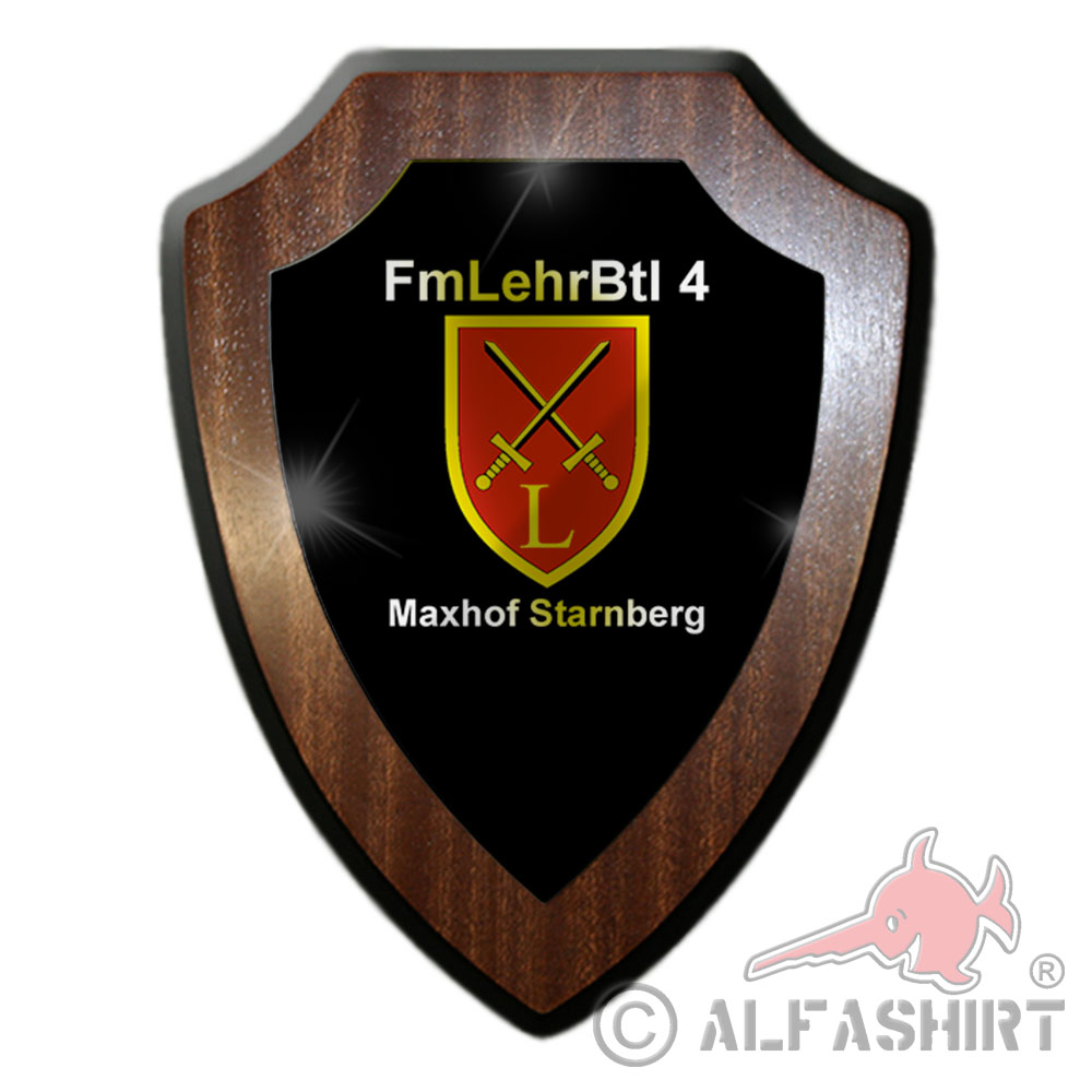 Heraldic shield FmLehrBtl 4 Maxhof Starnberg Telecommunication Training Battalion # 27960