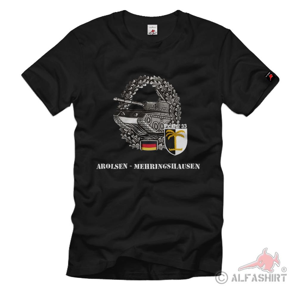 Pz Btl 33 Arolsen Mehringhausen Einheit Kassel Bundeswehr BW - T Shirt #38302