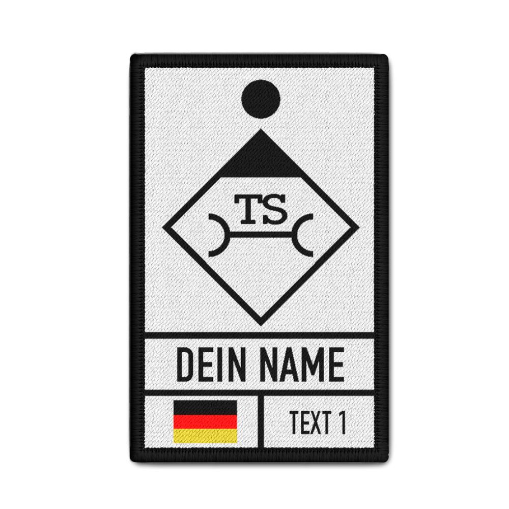 Patch Truppführer Technik & Sicherheit personalisiert 9,8x6cm #40978