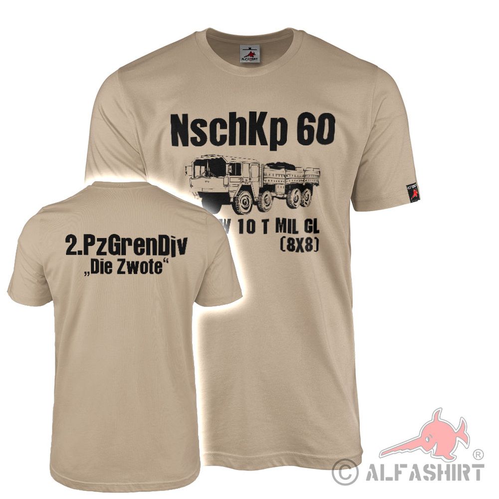 T-Shirt NschKp 60 Nachschub Kompanie LKW 2 PzGrenDiv Panzergrenadier #41728