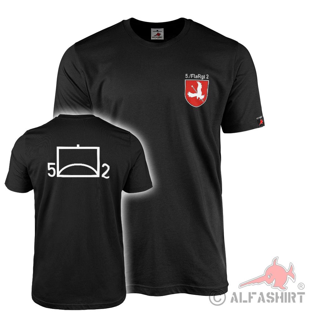 T-shirt 5 Company FlaRgt Anti-Aircraft Regiment 2 Kassel tactical #43618