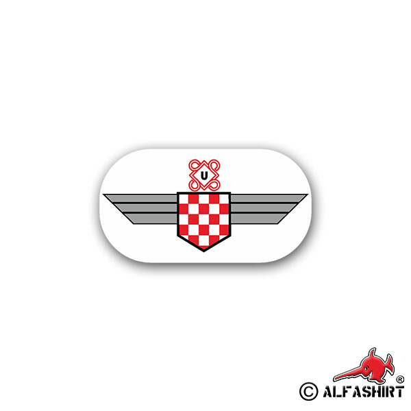 Sticker 15 Croatian JG52 Jagdgeschwader Luftwaffe Croatia 13x7cm A1777