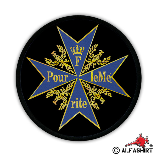 Patch - Pour le Mérite Order Blue Max King Frederick II Merit Patch #17463