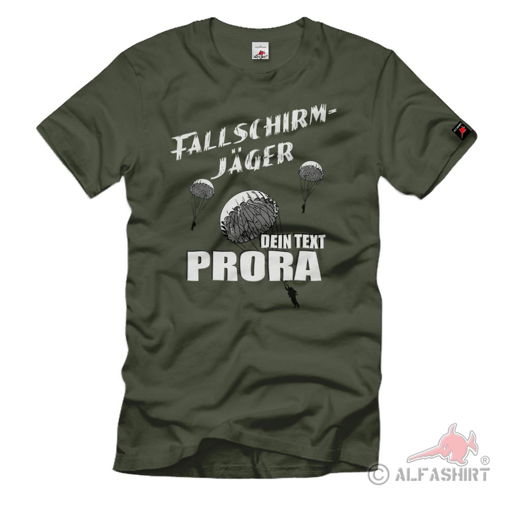 Personalisiert Fallschirmjäger Jahreszahl PRORA NVA DDR 40 T-Shirt#37675