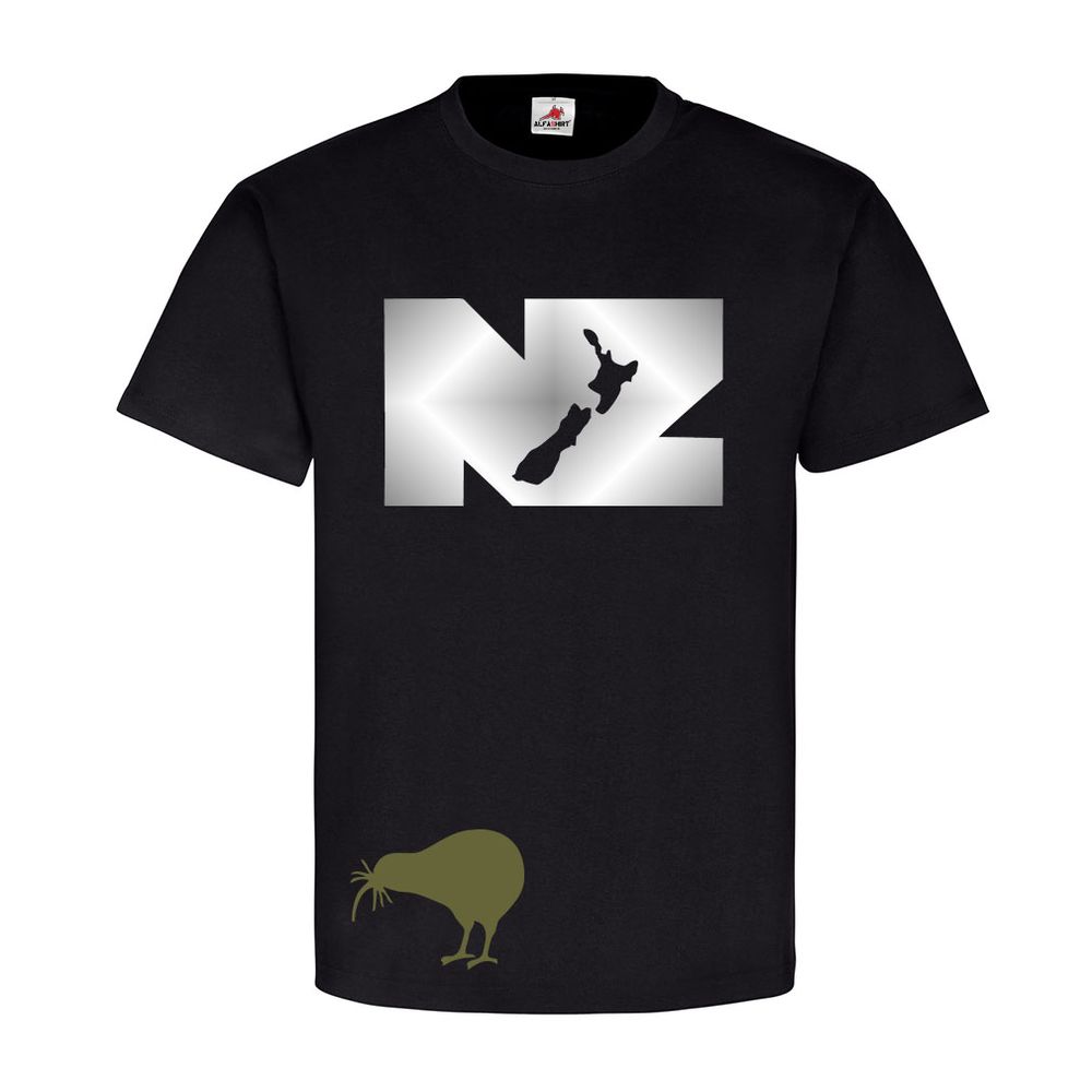 New Zealand Aotearoa Neuseeland Farn Wappen- T Shirt #10438
