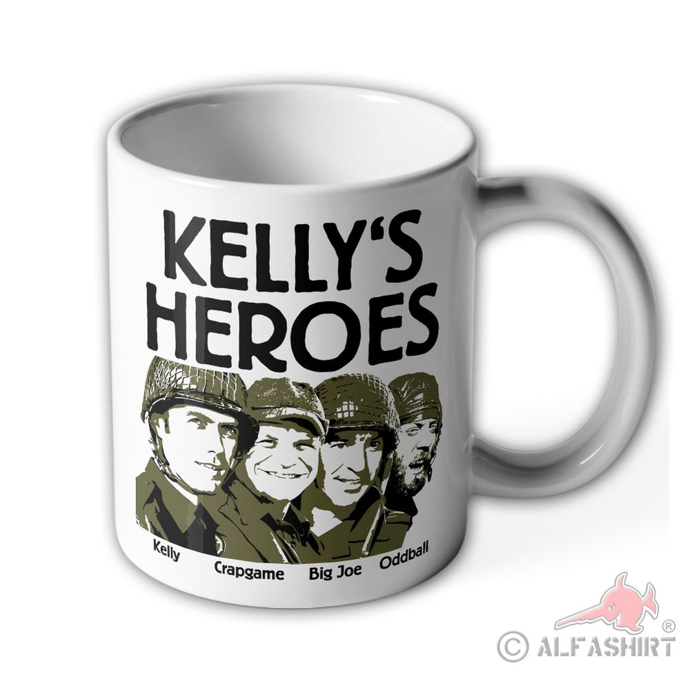 Kelly's Heroes Oddball Army Tanks WW2 Shock Squad Gold Movie Mug#41772