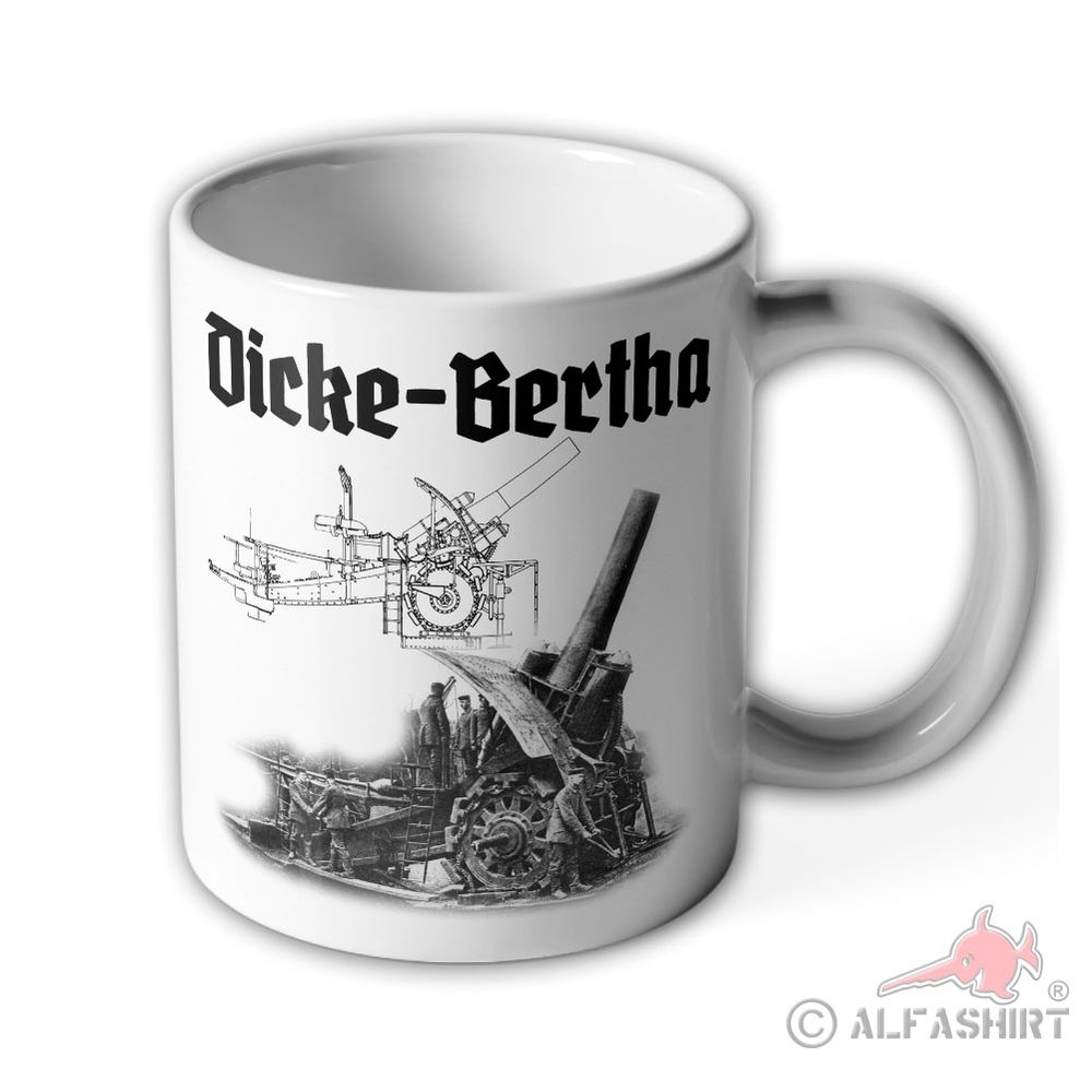Tasse Dicke Bertha Kanone Knacker 42cm Foto Bunker 