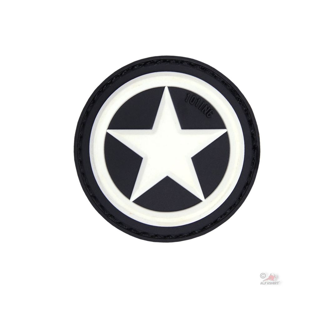 US Star Patch 3D Rubber Allied Amerika USA Stern Vereinigte Staaten 4,5cm #23001