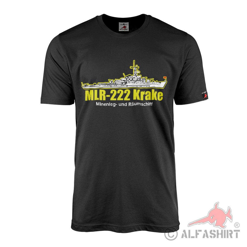 MLR-222 Krake Minenleg- und Räumschiff Schiff Deutsche Marine DDR T-Shirt #23605