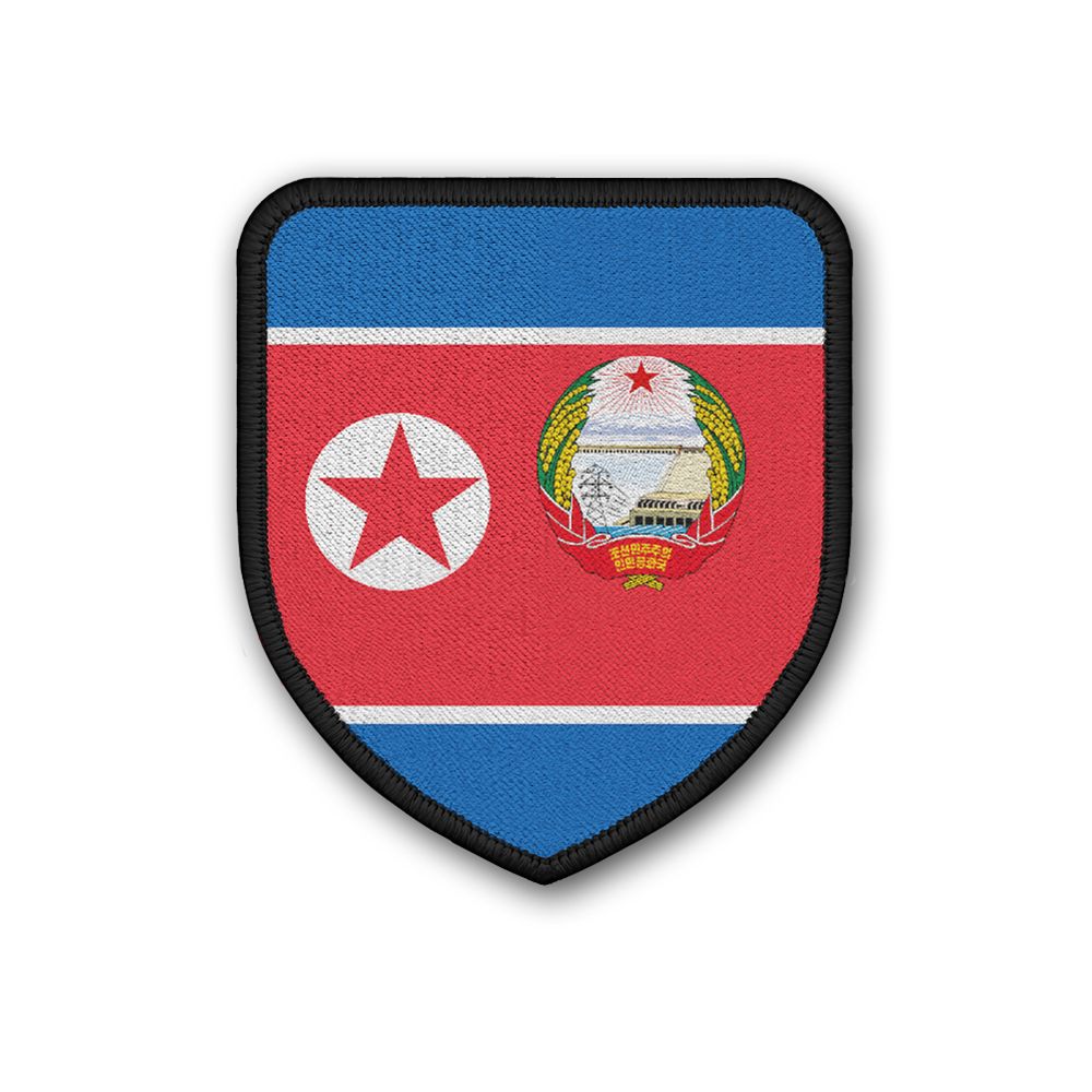Patch Landespatch Nord Korea Pjöngjang Kim Jong-un Stadtemblem Flagge #21954