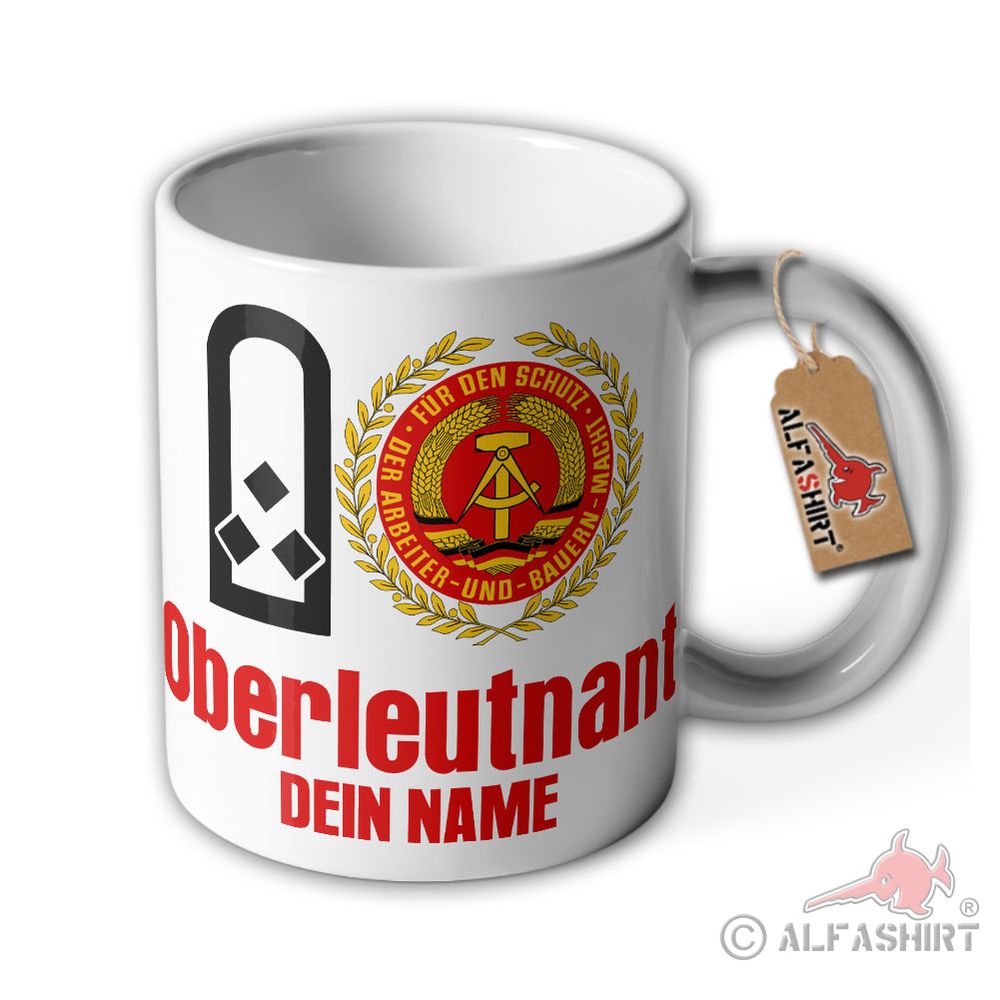 Tasse Oberleutnant NVA DDR Nationalen Volksarmee LSK Luftverteidigung#39231