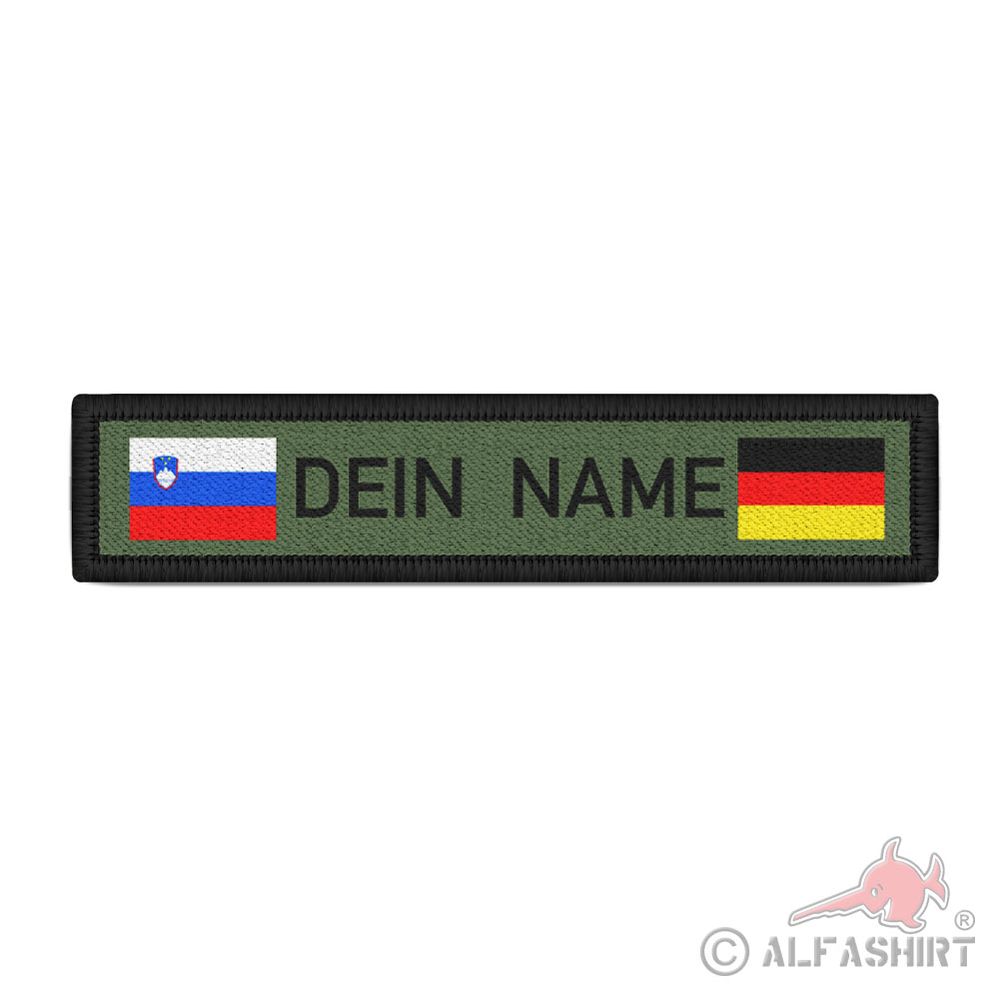 Namenspatch SLO-DEU Oliv Personalisiert DEIN NAME  Deutschland #38829
