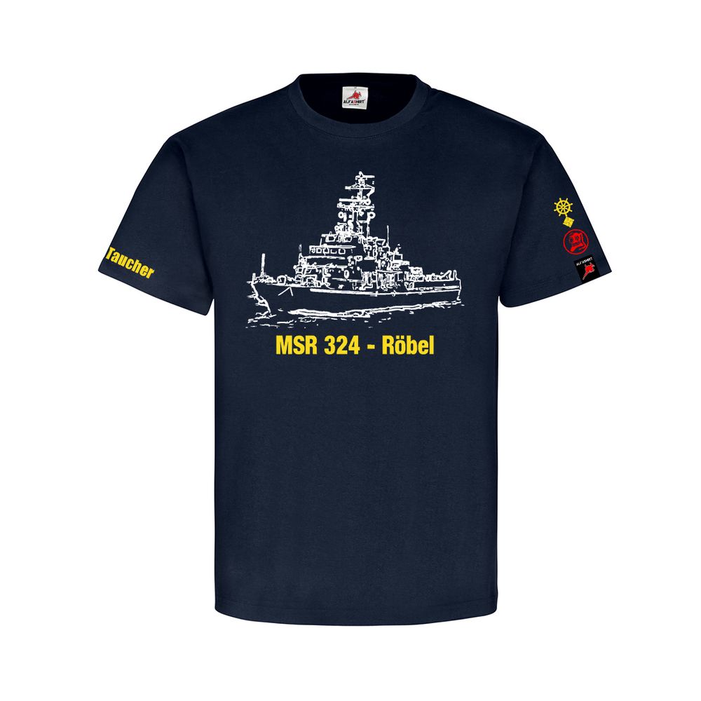 MSR 324 Röbel NVA Volksmarine Taucher Sonderlehrgang Meister T-Shirt #31186