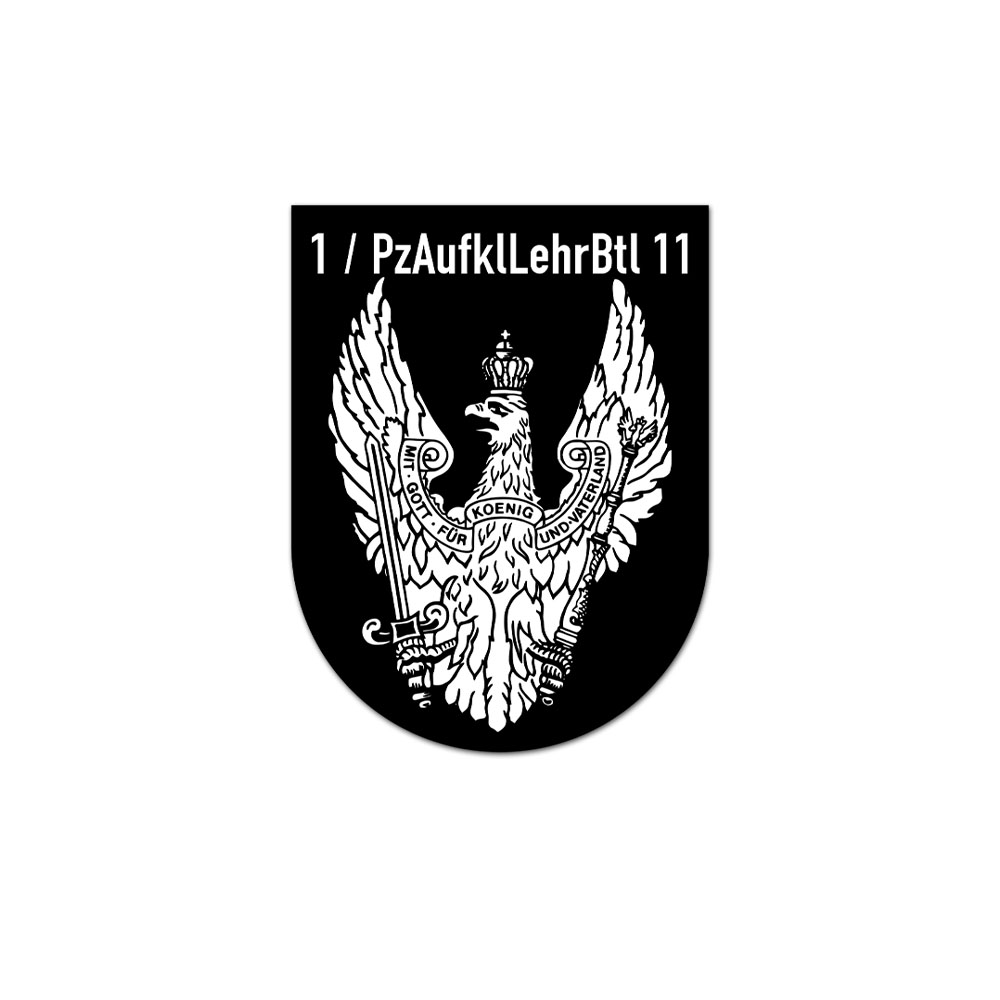 1 PzAufkLLehrBtl 11 L-11 Bundeswehr Deutschland Wappen Einheit 7x5 cm #A6526