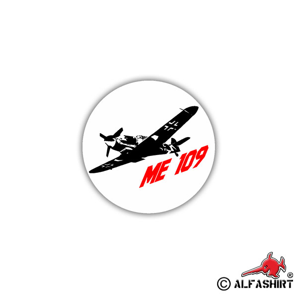 Sticker Me 109 type 2 fighter low wing 7x7cm A1686