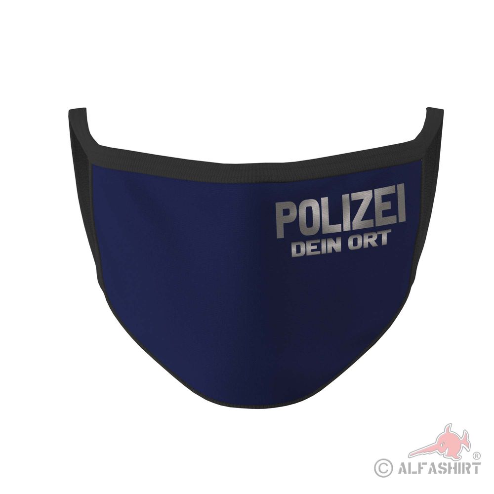 Mundmaske Polizei Ortsname Personalisiert Dein Ort Dienst Dienstkleidung #36122