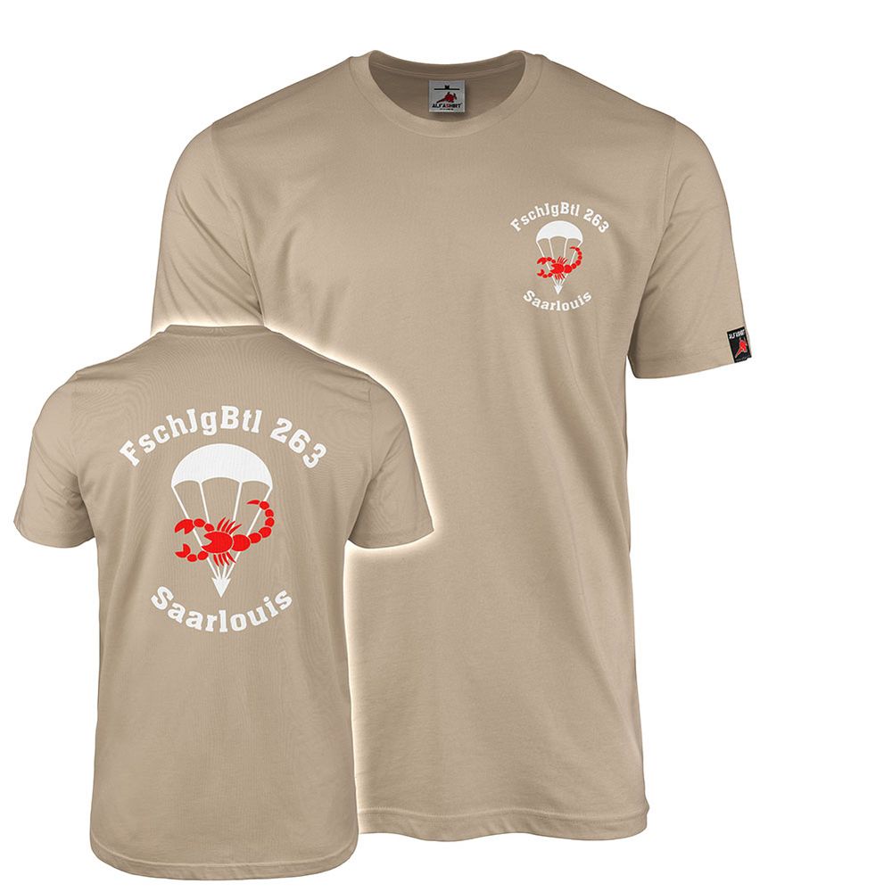 FschJgBtl 263 Bundeswehr Fallschirmjäger Bataillon Saarlouis T-Shirt #46651