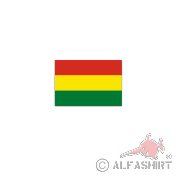 Sticker Bolivia Flag Estado Plurinacional de Bolivia 10x7cm A2933