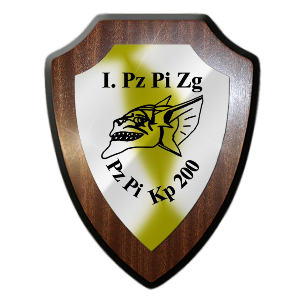 Heraldic shield 1 PzPiZg PzPiKp 200 tank Pioneer Company train Bundeswehr # 27916
