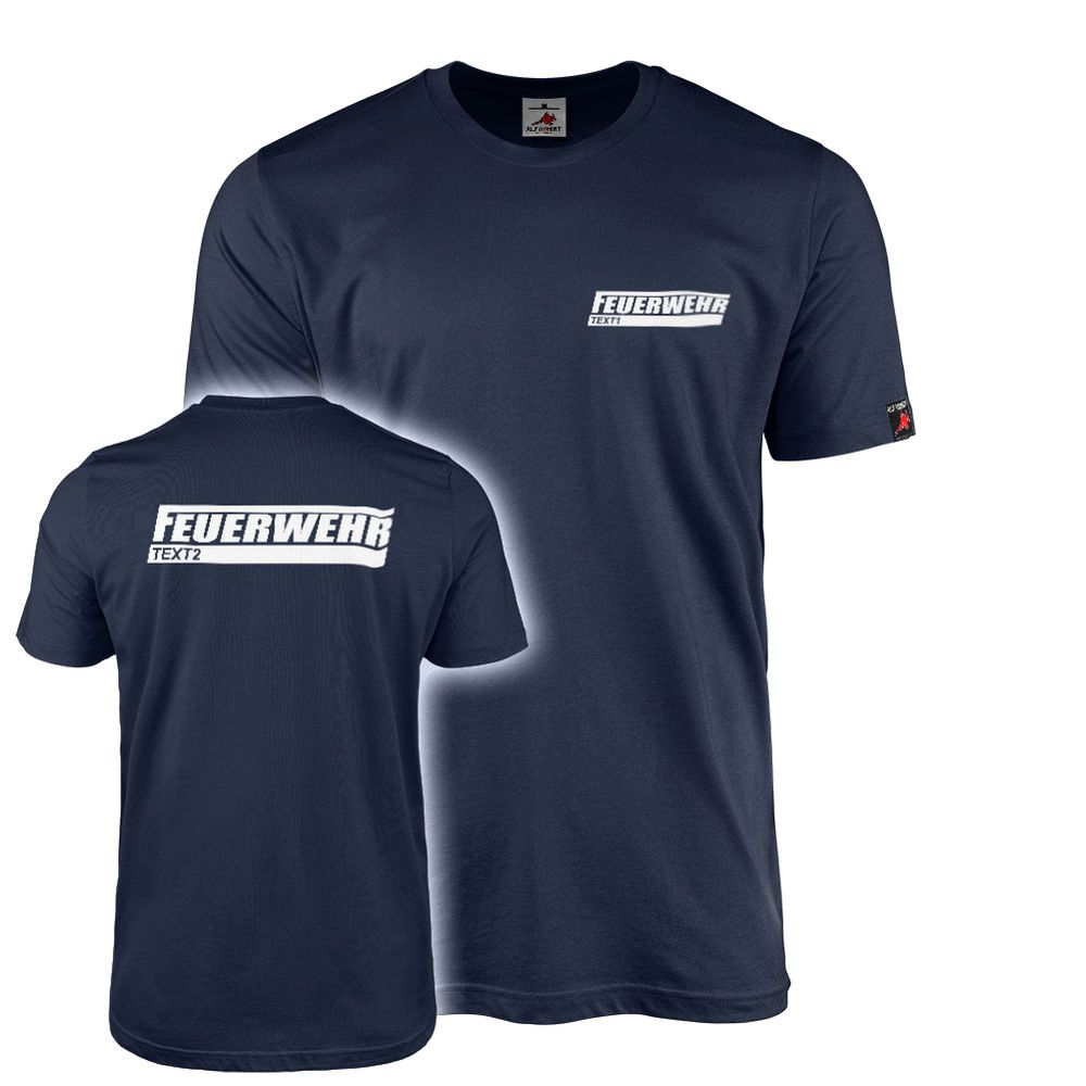 T-Shirt Fire Department Logo Lettering Custom Text with your Location Town District Association #46726